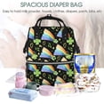 thumbnail image 5 of Fuzoiu Watercolor St Patrick Day Print Diaper Bag Backpack,Baby Essentials Travel Tote,Multi function Waterproof Diaper Bag, Travel Essentials Baby Bag - Unisex, 5 of 6