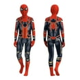 thumbnail image 2 of SHOWONSKY Superhero Spider Pattern Cosplay Costume Jumpsuit Outfit Set with Realistic Detail for Stage Performance Halloween Carnival Role Play Show, 2 of 4
