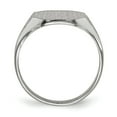 thumbnail image 2 of 14K White Gold Ring Band Signet 9.0x11.0mm Closed Back, Size 6, 2 of 5