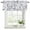 Navy blue, blue, variant on 2 Pack Valances for Window, Grey Black Botanical Short Curtains for Kitchen Bedroom Living Room, Watercolor Spring Floral Summer Leaf Rod Pocket Small Window Treatment Valance Drapes 42 x 12 Inch