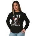 thumbnail image 4 of Spiritual Skull Saint or Sinner Long Sleeve TShirt Men Women Brisco Brands S, 4 of 5