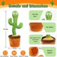 thumbnail image 2 of Cactus bailando, grabación de juguete de felpa para niños, canto, fiesta giratoria en movimiento, decoración del hogar, sombrero de Navidad, 2 of 5