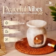 thumbnail image 5 of Radicaln White Marble Oil Burner – 4" Handmade Wax Melt Warmer for Essential Oils, Home Fragrance, Spa Decor, Relaxation & Scented Wax Melts, 5 of 6