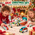 thumbnail image 6 of LOMYOLO 3-in-1 Collision Transforming Car Toys, 3 Magnetic Race Cars Combine into Santa Reindeer Sleigh with Lights and Music, Christmas Gift for Kids Ages 3-6, 6 of 7