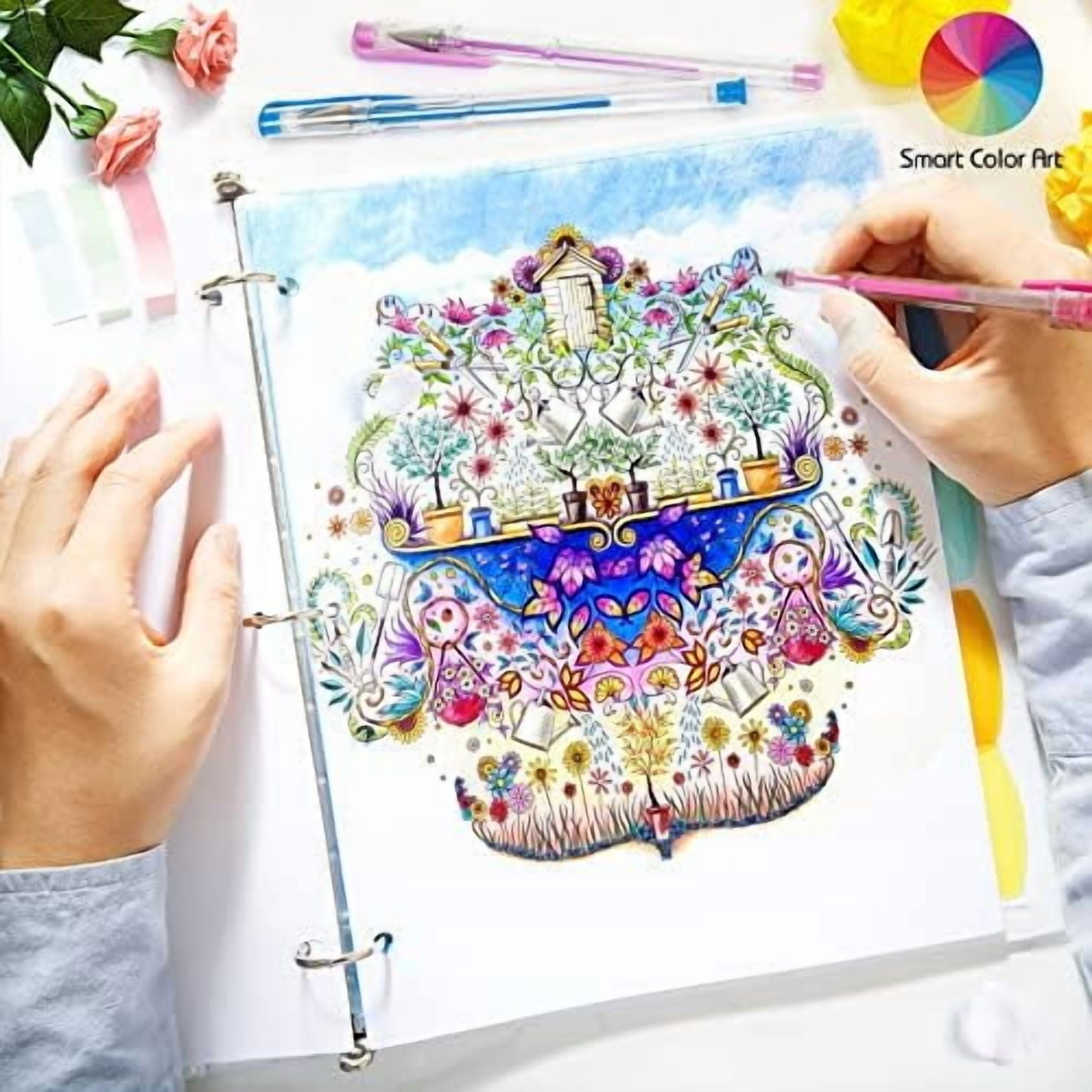320 Pack Gel Pens Set, Quivanta 160 Colors Gel Pen with 160 Refills for Adult Coloring Books Drawing Painting Writing