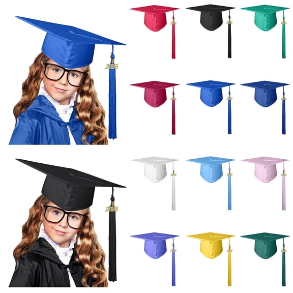 Shiny Graduation Cap with Tassel for Kindergarten Preschool High School and College Celebrations