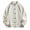 #425-White, variant on Donemore Men's Solid Waffle Knit Cardigan Jacket with Pockets Stand Collar Button Down Long Sleeve Hoodless Casual Outwear