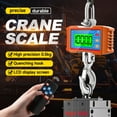 thumbnail image 4 of Balance-grue Numérique Orange Robuste avec Télécommande, Capacité de 1000 Kg/2204 Lb, Écran Rétroéclairé LCD, Conversion d'Unité (kg/Lb/N), Fonctions Maintien des Données/tare/zéro, Acier et Alliage d'Aluminium, 4 of 6