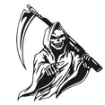 thumbnail image 1 of Grim Reaper Scythe Car Sticker Universal Adhesive Car Sticker Car Decorative Sticker, 1 of 4