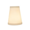 thumbnail image 7 of Aspen Creative 32666-6 Small Hardback Empire Shape Chandelier Clip-On Lamp Shade Set (6 Pack), Transitional Design in White, 4" bottom width (2 1/2" x 4" x 5" ), 7 of 7
