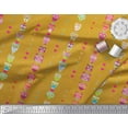 thumbnail image 2 of Soimoi Rayon Crepe Fabric Heart & Owl Kids Decor Fabric Printed Yard 46 Inch Wide, 2 of 3