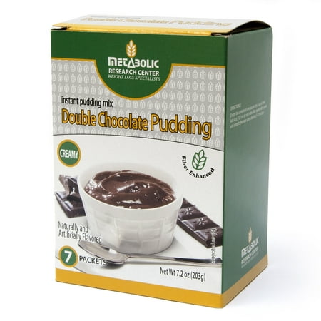 Protein Enhanced Double Chocolate Pudding by Metabolic Research Center, 15g protein, 7