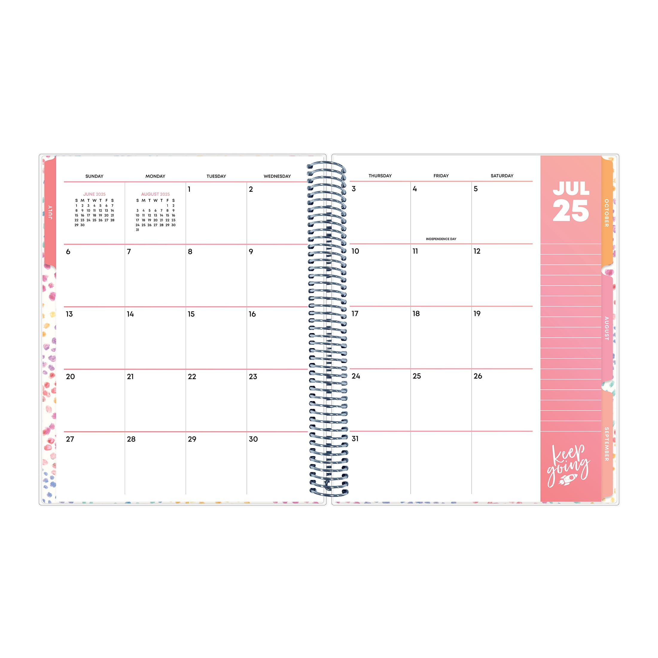 Teachwell for Blue Sky Monthly Weekly Large, 8.5" x 11", Kataria 12-Month (July 2025 - June 2026)