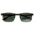 thumbnail image 2 of Polarized Men Premium Rectangular Metal Sunglasses - Optical Quality Gradient Lens, 2 of 3