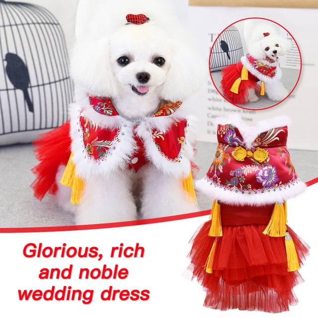 Xihbxyly Liquidación de Verano Ropa de Fiesta y Riqueza Ropa para Mascotas Falda Vestido de Novia Princesa