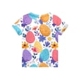 thumbnail image 5 of LTTVQM Girls Easter Shirts Short Sleeve Cute Bunny Eggs Graphic T Shirts Loose Fit Crew Neck Blouse Trendy Clothes Multicolor 9-10 Years, 5 of 5