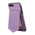 thumbnail image 3 of Crossbody Wallet Case for iPhone 7, iPhone 8, iPhone SE 2020, iPhone SE 2022 [RFID Blocking] Credit Card Holder Shoulder Strap,PU Leather Purse with Back Mirror Flip Women Girls Cover, Purple, 3 of 13