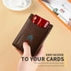 thumbnail image 4 of Cartera RUNBOX Slim de piel con bloqueo RFID, color café, para hombre, 4 of 6