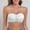 White, variant on WCJM Bra Women Strapless Bra High Support Lace Comfortable Breathable Lightly Padded Wireless(Black,S)