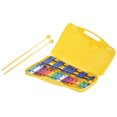 thumbnail image 2 of Colorful 25 Notes Glockenspiel Xylophone Percussion Rhythm Musical Educational Teaching Instrument Toy with 2 Mallets Handheld Case for Baby Kids Children, 2 of 7