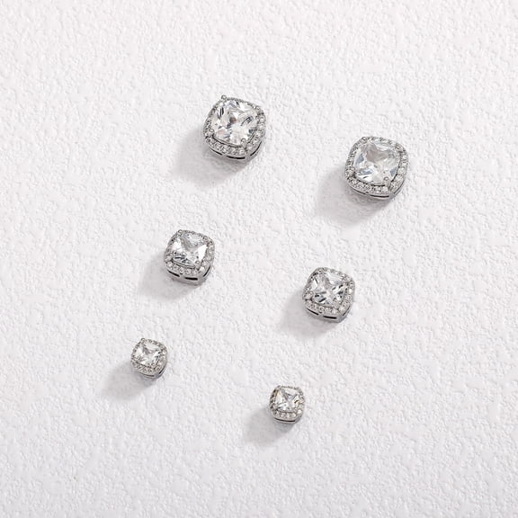 Miren Cubic Zirconia Magnetic Stud Earrings for Non-Pierced Ears, 4/6/8mm, Hypoallergenic, Stylish & Classic, Unisex, Multiple Sizes