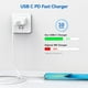 thumbnail image 2 of Cargador Chamer USB C de 20 W para iPhone 14/13/12/11 con 3 cables, 2 of 7