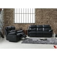thumbnail image 2 of Levoluxe Ensemble de Canapé Inclinable 2 Pcs avec Coussin et Causeuse en Cuir (Gris), 2 of 21
