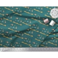 thumbnail image 2 of Soimoi Modal Satin Fabric Coral & Fish Ocean Printed Fabric 1 Yard 42 Inch Wide, 2 of 3