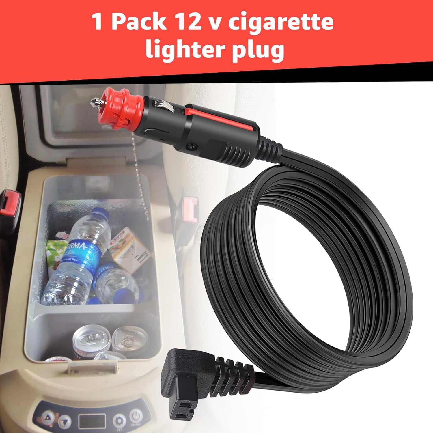 CoolStuff Car Refrigerator DC Power Cord Compatible with alpicool, Bodega, euhomy, bougeRV, ARB, ICECO, Setpower, JoyTutus for Most 12V/24V Car Refrigerator Power Cable