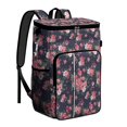 thumbnail image 1 of Rustic Country Wildflower and Bee Artwork Backpack Cooler, Waterproof Botanical Lunch Bag with Bright Colorful Design, Suitable for Camping, Hiking, Office, 1 of 6