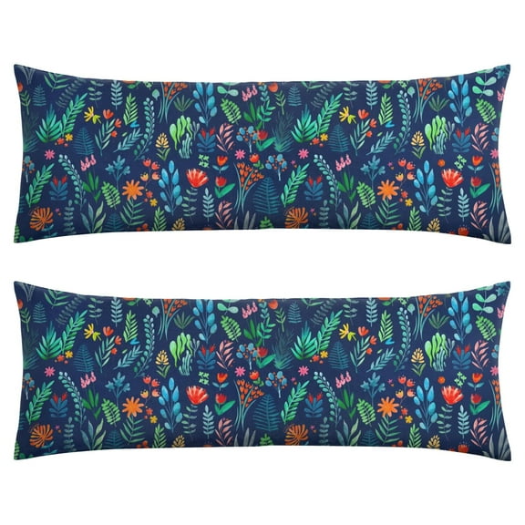Boho Body Pillow Cover 20x54 - Colorful Romantic Long Pillow Case with Zipper - Soft Breathable Maternity Pillowcase - Full Body Pillow Protector - Aesthetic Bed Pillow Cover