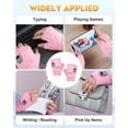 thumbnail image 6 of Smart Thermostatic Heated Fingerless Gloves, Portable Heating Gloves with Digital Display, Rechargeable USB Heated Gloves for Women Men, Hand Warmers for Work Indoor Outdoor（2Pair Pink）, 6 of 6