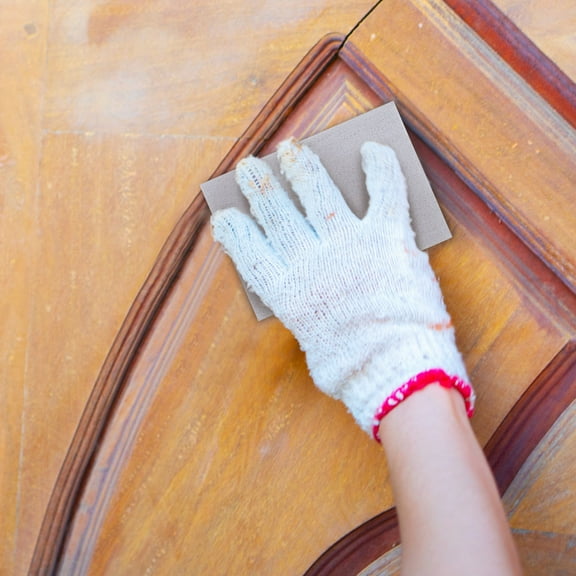 UPKOCH 20pcs Sanding Pads Wood Furniture Sandpaper Sanding Sponge Grinding Pads Manual Sanding Products 500-600 Grit