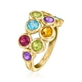 thumbnail image 4 of Ross-Simons 2.40 ct. t.w. Multi-Gemstone Bubble Ring in 18kt Gold Over Sterling, Women's, Adult, 4 of 6