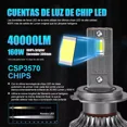 thumbnail image 3 of Kit De Faros Led H4 H7 H11 H1 9005 H3 Canbus 40000lm 6500k, 3 of 8