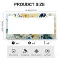 thumbnail image 3 of 2 Pieces Peacock Flowers Watercolor License Plate Cover Peacock Feathers Animal Wild Colorful Elegant Car Tags Frames Holder Quality Aluminum 2 Hole for Men/Women, 3 of 6