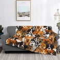 thumbnail image 2 of Yiaed Dogs Different Breeds Print Blanket Throw Blanket Soft Cozy Flannel Blanket for Home Bed Sofa Couch Chair-60"x50", 2 of 6