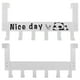 thumbnail image 5 of Gancho para puerta NikouMX colgador diseño fácil de usar acero al carbono blanco negro, 5 of 8