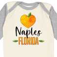 thumbnail image 4 of Inktastic Naples Florida Orange in Heart Boys or Girls Long Sleeve Baby Bodysuit, 4 of 5