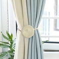 thumbnail image 3 of HZKAICUN 2pcs Magnetic Curtain Tiebacks, Punch-Free Decorative Curtain Holdbacks, Strong Magnetic Weave Curtain Buckle for Small Thin or Sheer Window Drapries, 3 of 9