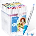thumbnail image 1 of Marcadores para Colorear Ohuhu 64 Colores con Punta Doble a Base de Agua, 1 of 7