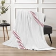 thumbnail image 4 of Baseball Blanket for Women Men, Super Soft Adult Baseball Gifts Blanket, Lightweight Cozy Flannel Baseball Throw Blankets for Birthday Christmas Thanksgiving Bed Couch Sofa 60in X 80in, 4 of 6