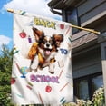 thumbnail image 3 of Back to School Cute Papillon House Flag 28x40in Double Sided Pap Butterfly Dog Lover Outdoor Decor - 13010, 3 of 5