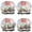 Pioneer Flower Floral-2, variant on Shower Caps,Pioneer Flower Floral Print Pattern Waterproof Shower Cap for Women 4 Pieces,Double Reusable Hair Cover for Shower PEVA Elastic Stretch Hem