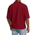 thumbnail image 5 of HAJWOH Mens Polo Shirts Short Sleeve Slim Fit Golf Shirt with Pocket Casual Collared Shirt Textured Knit Tops Workout Shirts, 5 of 5