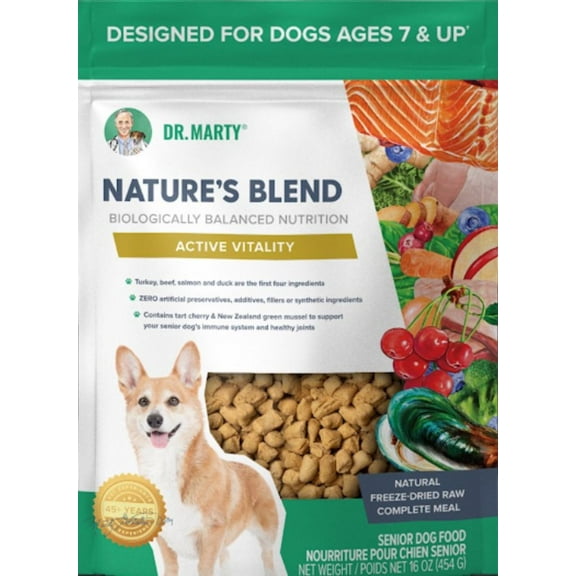 Dr. Marty Dr. Marty Nature's Blend for Active Vitality Seniors Freeze Dried Raw Dog Food 6-oz