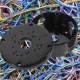 thumbnail image 3 of BRIGHTFUFU 2 uds caja de conexiones soporte de montaje en pared Universal para cámara de seguridad, caja de conexiones redonda de Cable oculto impermeable para techo de pared, 3 of 7