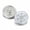 White, variant on HOOUN 10pcs Christmas Snap Rhinestone Snowflake Snap Button Fit 18mm Snap Bracelet-White