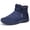 Navy, variant on Men's Plush-Lined Side-Zip Winter Ankle Boots, Brown, Size 6.5