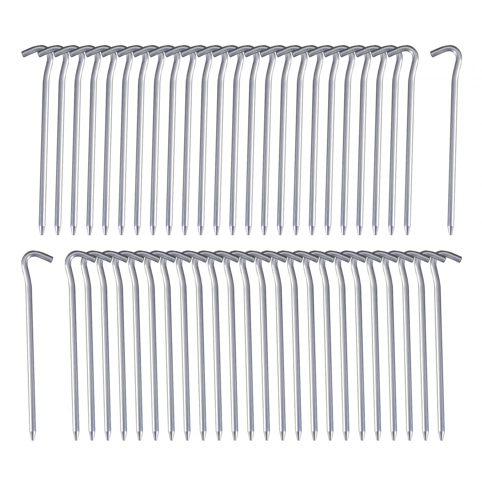 50Pcs Tent Pegs 18cm Garden Stakes Nails Aluminum Alloy Accessory Versatile